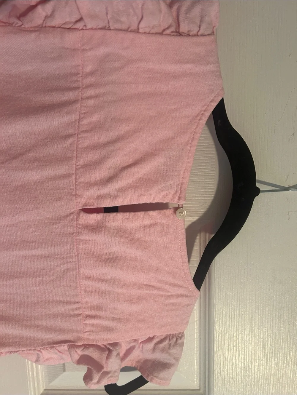 J CREW woman’s size 2 pink Tiered Ruffle Sleeve Dress